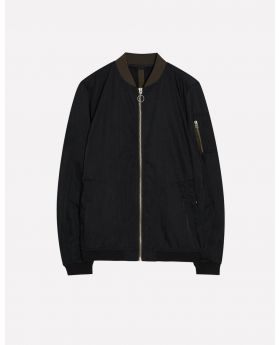Hoodeds poplin jacket